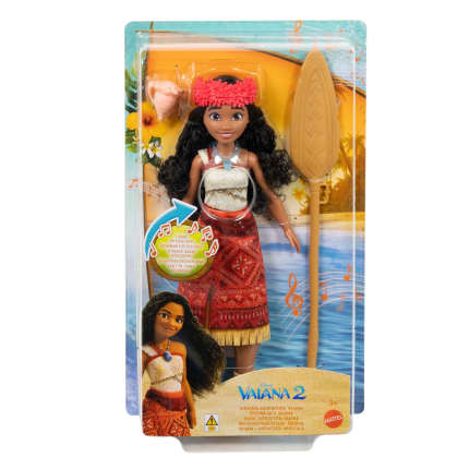 Mattel Disney Βαϊάνα 2, Κούκλα Βαϊάνα Που Τραγουδάει Με Αξεσουάρ, Τραγουδάει Το «We’re Back» Σε 5 Γλώσσες - Image 1 of 1