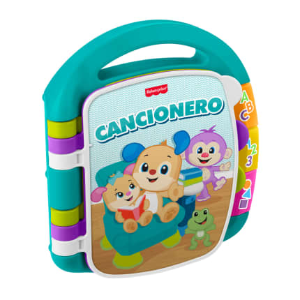 Libro Interactivo De Aprendizaje Laugh & Learn De Fisher-Price, Juguete Musical Electrónico De Aprendizaje De Color Turquesa Para Bebés Y Niños Y Niñas Pequeños, Versión En Castellano - Bild 1 von 6