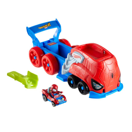 Lanzador De Personajes Racerverse De Hot Wheels, Vehículo A Gran Escala Con Coche Metálico De Juguete (Los Estilos Pueden Variar) - Imagen 1 de 5