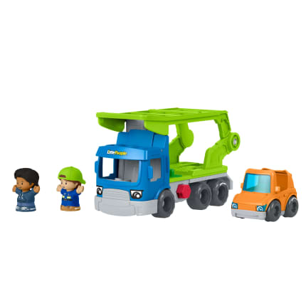 Fisher-Price Little People Laden En Rijden Truck, Vrachtwagenspeelset Voor Peuters, Voertuig En Figuren - Imagen 1 de 6