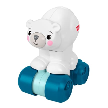 Fisher-Price Eisbär Zum Hinterherkrabbeln, Aktivitätskrabbelspielzeug Für Babys Mit Sensorischen Details - Image 1 of 6