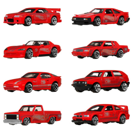 Pack De 8 Vehículos De La Silver Series De Hot Wheels Con Motivo Del 80.Aniversario De Mattel, Conjunto De 8 Coches Y Camiones De Juguete A Escala 1:64 - Imagen 1 de 5