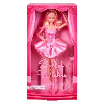 Barbie Signature Ballet Wishes Doll, Collectible Fashion Doll in Satiny, Pink Tutu - Image 1 of 6