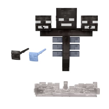 Işıklı Ve Sesli Mattel Minecraft Wither Figürü, 2 Aksesuar Ve Pikselli Tasarım - Image 1 of 