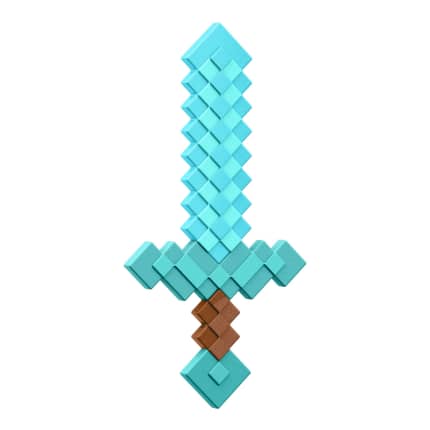 Juguete De Batalla De Espada De Diamante De Minecraft, De Tamaño Infantil Para Juegos De Imitación O Disfraces, Inspirado En El Videojuego - Imagen 1 de 6