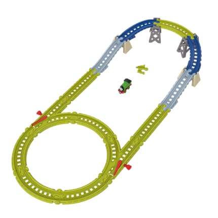 Thomas & Friends From Fisher-Price Easy Connect Track Kit, 22 Pieces, Percy Engine & Reusable Bag - Imagen 1 de 6