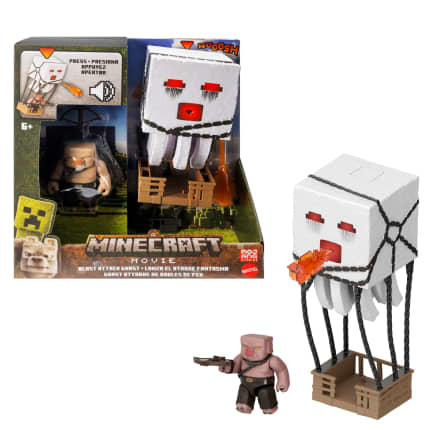 Minecraft Film Atakujący Ghast z pociskiem Zestaw światła i dźwięki Interaktywna zabawka 6+ - Bild 1 von 6