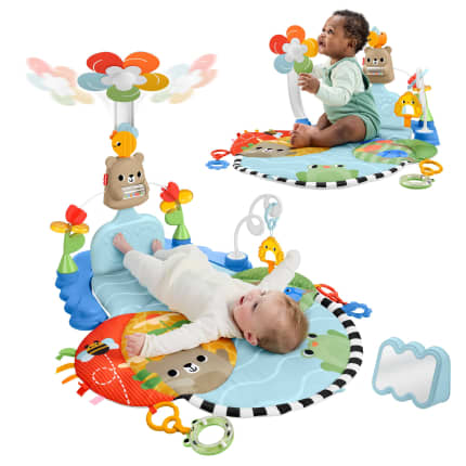 Yenidoğanlar Için Gelişime Yardımcı Fisher-Price 3'Ü 1 Arada Duyusal Gelişim Jimnastik Merkezi, Bebek Oyun Minderi Ve Oyuncaklar - Imagen 1 de 6