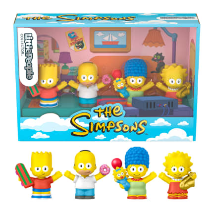 Little People Collector The Simpsons TV Series Special Edition Set For Fans, 4 Figures - Image 1 of 6