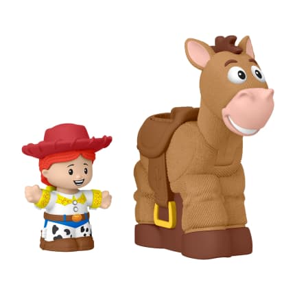 Fisher-Price Little People Disney Pixar Toy Story Bobbin’ Bullseye & Jessie, Toddler Figure Set - Imagen 1 de 6