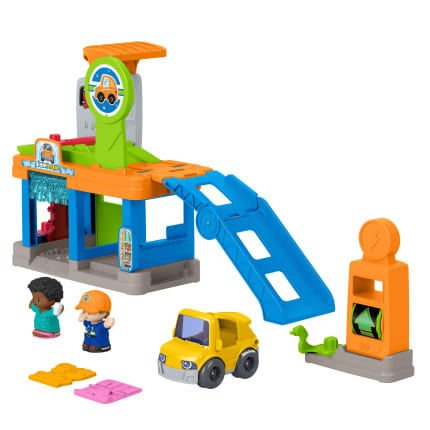 Fisher-Price Little People Γκαράζ Σετ Παιχνιδιού Για Παιδιά Προσχολικής Ηλικίας, 1 Αυτοκινητάκι Και 2 Φιγούρες - Image 1 of 