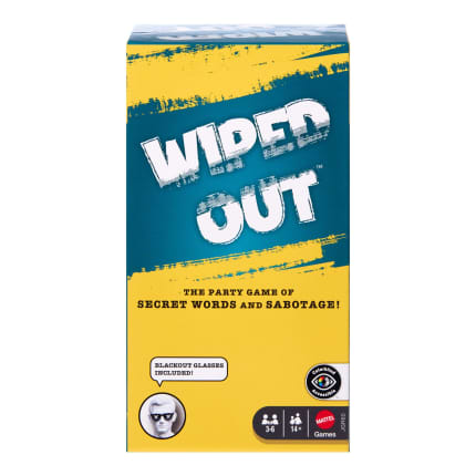 Wiped Out Party Game, Guessing Game For Families, Teens, Adults With Erasable Clues And Blackout Glasses For 3-6 Players - Image 1 of 6