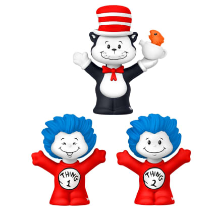 Little People Collector Dr. Seuss The Cat in The Hat Special Edition Set For Fans, 3 Figures - Image 1 of 6
