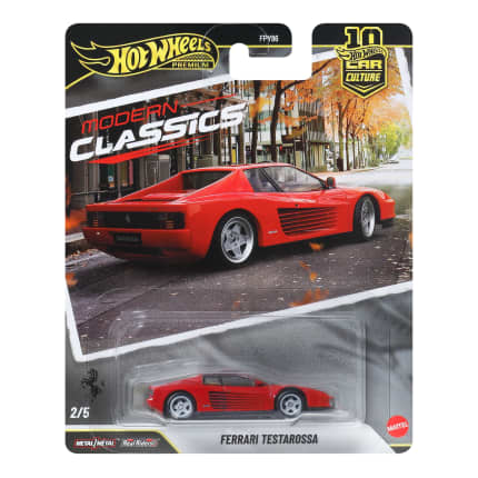 Hot Wheels Premium Kultowe auta Ferrari Testarossa Samochód 1:64 Zabawka 3+ - Image 1 of 6