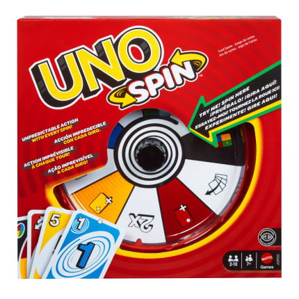 UNO Spin Card Game For Kid, Adult & Family Nights, Classic Play With Spinner - Image 1 of 6