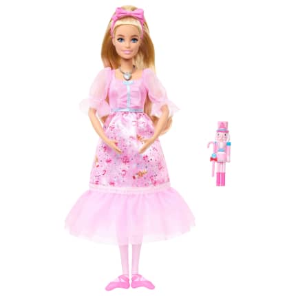 Eklemli Ayak Bileklerine Sahip Barbie Fındıkkıran Balesinde Clara Balerin Bebek, Fındıkkıran Oyuncağı Dahildir - Imagen 1 de 6