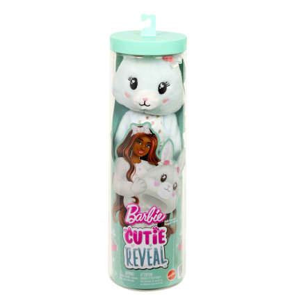 Barbie Cutie Reveal Doll & Accessories, Cuddly Series Bunny With 10 Surprises - Image 1 of 6