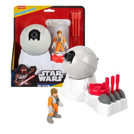 Imaginext Star Wars Rebel Base Cannon Toy With Luke Skywalker Diecast Character Key, 5 Pieces - Image 1 of 6