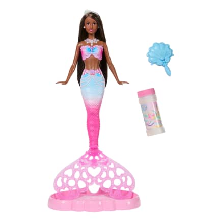 Barbie-Sirène Scintillante À Bulles-Avec Brosse À Cheveux - Image 1 of 5