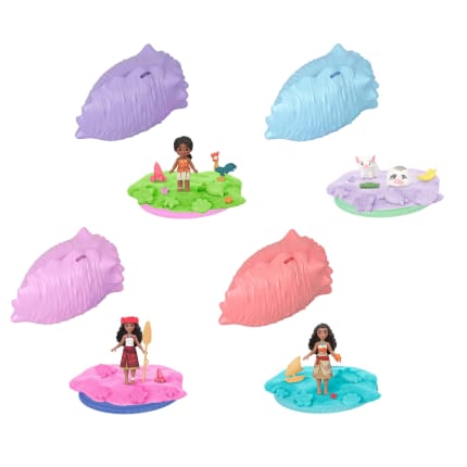 Conjunto Sorpresa En La Concha Del Mar De Vaiana De Disney Con Minimuñeca O Figuras Pequeñas, Arena Moldeable Y Accesorios (Los Personajes Pueden Variar) - Image 1 of 6
