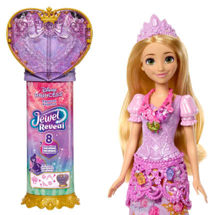 Disney Prinses Jewel Reveal Rapunzel Modepop Met 8 Verrassingen, Waaronder Een Sieradendoos En 10 Accessoires - Image 1 of 6