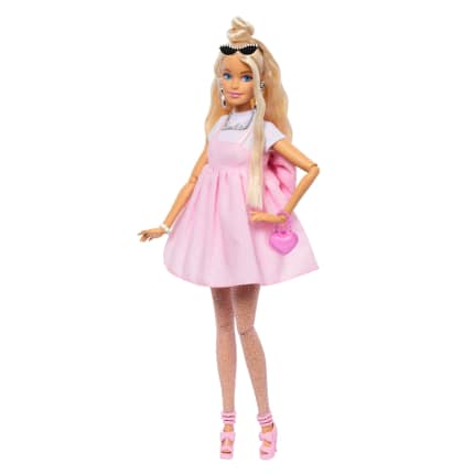 Barbie Luxe Stijl Pop Nr. 3 in Pastelroze Barbiecore Jurk Met Oversized Strik, Blond Haar - Image 1 of 6