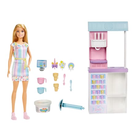 Barbie - Coffret Marchande De Glace - Poupée Mannequin - Dès 4 Ans - Image 1 of 6