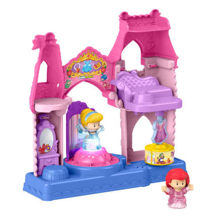 Fisher-Price Little People Disney Princess Geschäft Für Glitzerkleider Kleinkindgerechtes Spielset Mit 2 Spielfiguren - Bild 1 von 6