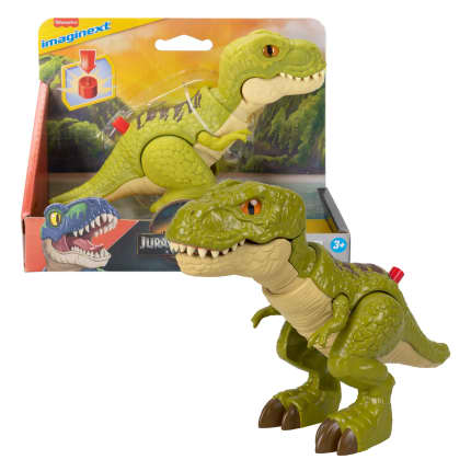 Fisher-Price Imaginext Jurassic World Rebirth Tyrannosaurus Rex Dinosaur Action Figure With Motion - Image 1 of 6
