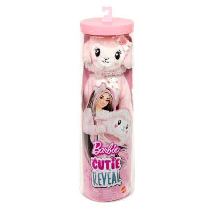 Barbie Cutie Reveal Puppe Und Zubehör, Lamm Der Cuddly-Reihe Mit 10 Überraschungen - Imagen 1 de 6