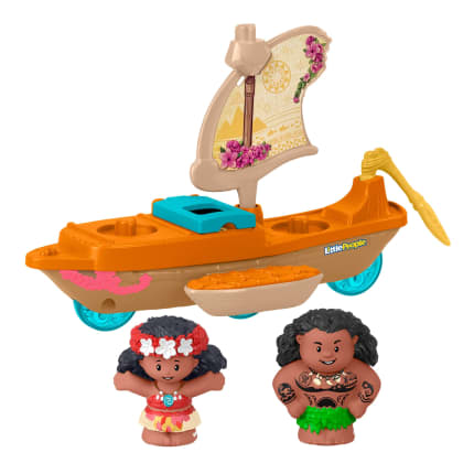 Fisher-Price Little People Disney Princess Vaiana Und Mauis Kanu Spielzeugset Für Kleinkinder - Image 1 of 6