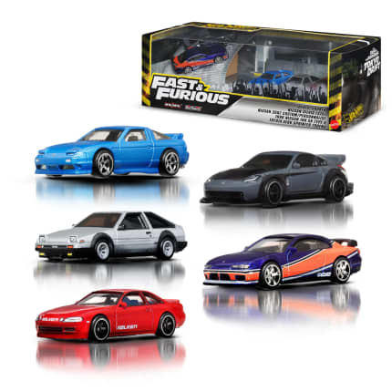 Hot Wheels Arabalar, 5 Adet 1:64 Ölçekli Metal Araç Içeren Özel Hızlı Ve Öfkeli: Tokyo Yarışı Paketi - Image 1 of 8