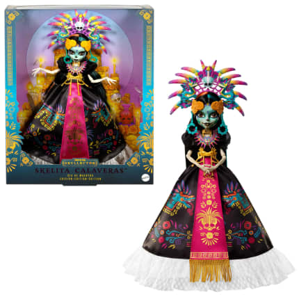 Συλλεκτική Κούκλα Monster High Skelita Calaveras, Día De Muertos 2025, Φόρεμα Εμπνευσμένο Από Τους Αζτέκους - Image 1 of 6