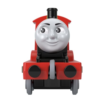Thomas & Friends By Fisher-Price Large Die-Cast James Engine, Push-Along Toy Train & Cargo Car - Image 1 of 7