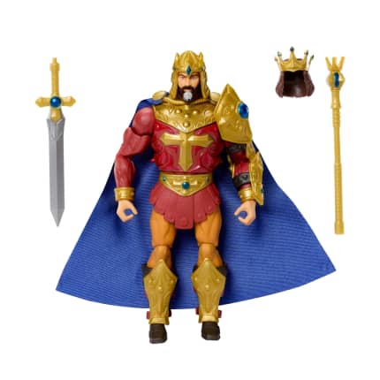 Masters Of The Universe Masterverse New Eternia König Randor MOTU-Actionfigur-Spielzeug, 30 Bewegungspunkte - Image 1 of 6