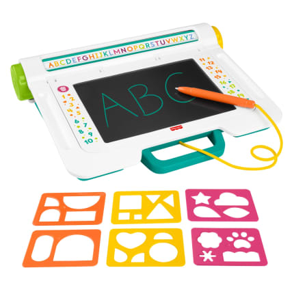 Escritorio Aprende Y Garabatea De Fisher-Price, Pizarra Para Escribir Y Dibujar Sin Ensuciar Con Pantalla Lcd Para Niños Y Niñas - Image 1 of 6