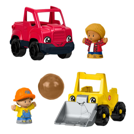 Fisher-Price Little People Kleine Stadthelfer Fahrzeug-Set, 5 Spielzeuge Für Kleinkinder Und Kinder - Image 1 of 6
