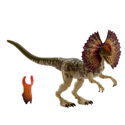 Jurassic World Hammond Collection Dilophosaurus-Dinosaurierfigur, Deluxe-Design Und Bewegungspunkte - Bild 1 von 6