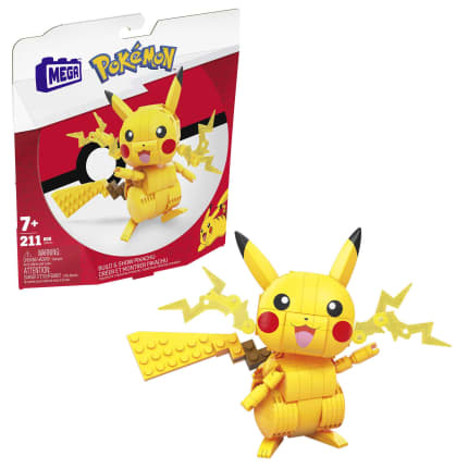 MEGA Pokémon Building Toy Kit Pikachu (211 Pieces) With 1 Action Figure For Kids - Image 1 of 6