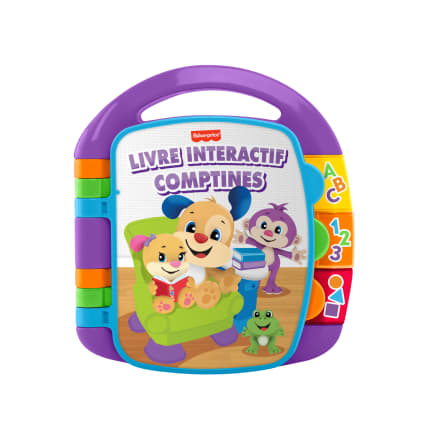 Fisher-Price - Livre Interactif Comptines - Livre Bébé - 6 Mois Et + - Imagen 1 de 4