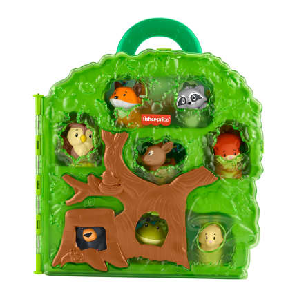 Fisher-Price Little People Waldfreunde Tragekoffer Kleinkind Spielset Mit Figuren, 9-Teilig - Bild 1 von 6