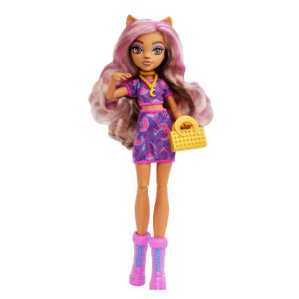 Bambole Monster High Clawdeen Wolf, bambole alla moda snodate con accessori - Imagen 1 de 8