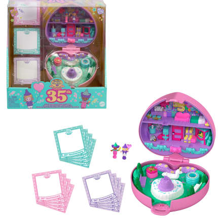 Polly Pocket-Tampon 35Ème Anniversaire-Coffret Collector Avec Poupées - Imagen 1 de 6