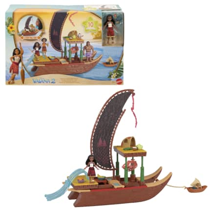 Disney Βαϊάνα 2 Παιχνίδια, Σετ Με 1 Μικρή Κούκλα, 1 Κανό Και 10 Αξεσουάρ - Bild 1 von 6