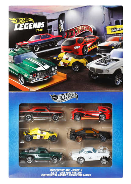 Hot Wheels Μεταλλικά Αυτοκινητάκια & Φορτηγά Κλίμακας 1:64, Σετ 6 Οχημάτων Legends (Τα Σχέδια Ενδέχεται Να Διαφέρουν) - Image 1 of 6