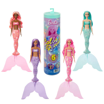 Poupée de Sirène et Accessoires Barbie Color Reveal Avec 6 Surprises (Les Styles Peuvent Varier) - Imagen 1 de 
