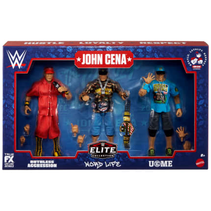 WWE Elite Collection John Cena 3-Pack, Collectible Set Of 6-inch Action Figures With Articulation - Imagen 1 de 7