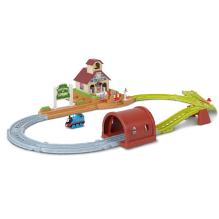 Thomas & Friends Bell Station Train Set By Fisher-Price With Push-Along Thomas Engine & Track - Image 1 of 6