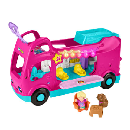 Fisher-Price Little People Barbie Little Dream Camper Rv Playset With Music Lights & 2 Figures - Image 1 of 6