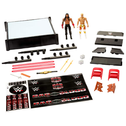 WWE Main EVent Mayhem Playset With 2 Action Figures, Exclusive Ring & Table, Plus 10 Accessories - Image 1 of 6